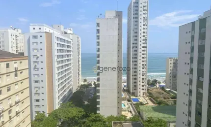 Apartamento na praia das Pitangueiras, 03 dormitórios, 02 vagas, vista ao mar