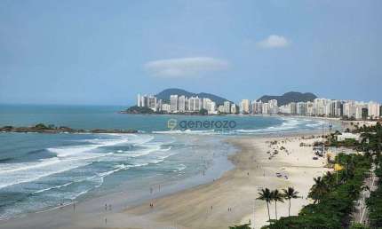 Apartamento a venda na praia das Pitangueiras, frente ao mar, 03 dormitórios, 01 vaga de garagem, lazer no prédio