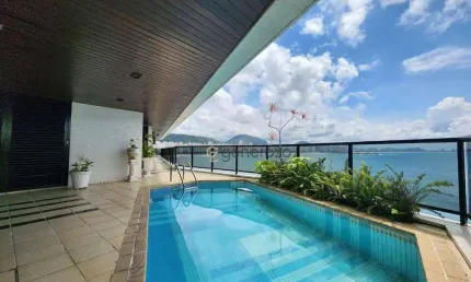 Apartamento alto padrão a venda na prai adas astúrias, 04 dormitórios, com piscina na varanda, 04 vagas de garagem e lazer no prédio