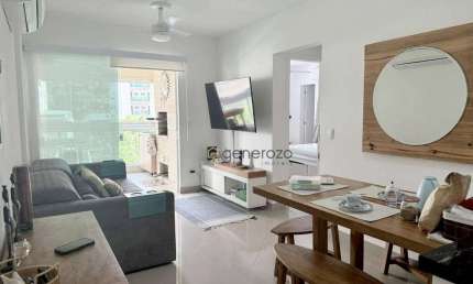 Apartamento na praia das Pitangueiras, 02 dormitórios, varanda gourmet, 02 vagas, lazer