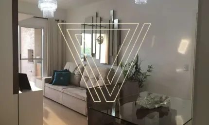 Apartamento MOBILIADO Com Varanda Gourmet 2 Dormitórios (1 Suíte) 1 Vaga Coberta - Condomínio Flex II Jundiaí - AP6819