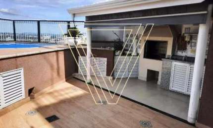 COBERTURA MOBILIADA 210M²  COM PISCINA ESPAÇO GOURMET - CONDOMÍNIO PARQUE JUNDIAÍ - AP7290