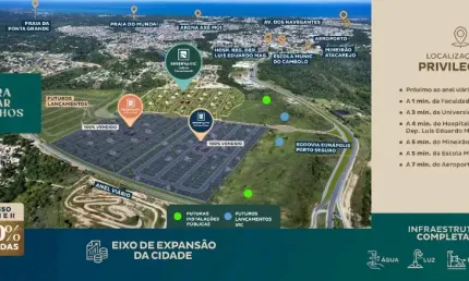 Vendo lotes no mais novo bairro planejado de Porto Seguro