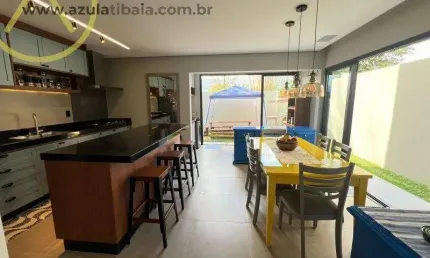 Casa em condomínio para venda em atibaia, vila santista, 3 dormitórios, 3 suítes, 4 banheiros, 2 vagas