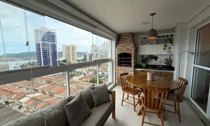 Residencial Porto Cidade, Vista Mar,3 dormitórios,2 suítes,2 vagas, Ponta da Praia,Santos/SP