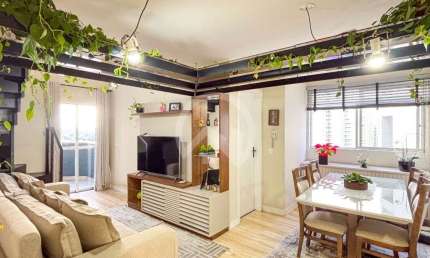 Apartamento a venda Cobertura/duplex com 1 quarto TOTALMENTE MOBILIADO no ED. ZODIACO, Curitiba.