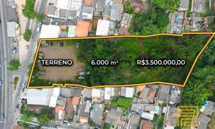 Terreno à venda, 6.000 m² por R$ 3.500.000 - Barro Vermelho - São Gonçalo/RJ