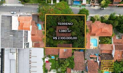 Terreno à venda, 1080 m² por R$ 2.100.000 - Itaipu - Niterói/RJ