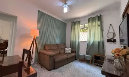 Apartamento para venda em santos, embaré, 2 dormitórios, 1 banheiro, 1 vaga