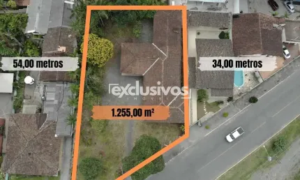 Terreno com 1.255 m² à venda no bairro Santo Antônio em Joinville - SC por R$ 1.480.000,00.