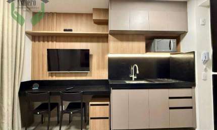Apartamento com 1 dormitório para alugar, 24 m² por R$ 3.136,09/mês - Vila Butantã - São Paulo/SP