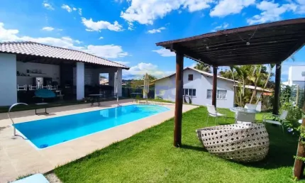 Casa em condomínio para venda em jaboticatubas, condominio estância da mata, 4 dormitórios, 4 suítes, 5 banheiros, 4 vagas