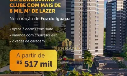 Apartamento com 3 quartos à venda na Rua Rosa Cirilo de Castro, Jardim Polo Centro, Foz do Iguaçu