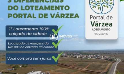 Lotes a Venda Portal De Varzea - Várzea RN a partir de