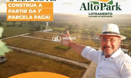 Terreno a venda em cacimba de dentro loteamento alto park pb