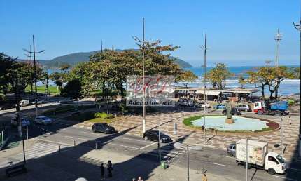 Apartamento para locação na Ponta da Praia em Santos-SP: 1 quarto, 1 sala, 1 banheiro, 1 vaga de garagem!