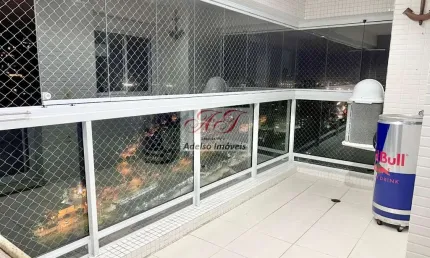 Apartamento de luxo no coração de são vicente-sp: 2 quartos, 1 suíte, 1 sala, 2 banheiros, 1 vaga de garagem!