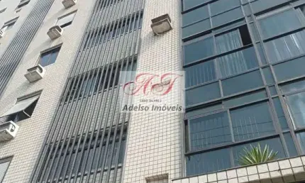 Apartamento à venda no Centro de São Vicente-SP: 1 quarto, 1 sala, 1 vaga de garagem e 42m² de área.