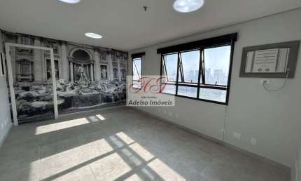 Sala Comercial de Alto Padrão no Coração de Santos-SP, Bairro Macuco: 1 Sala, 1 Banheiro, 1 Vaga, 58m²!