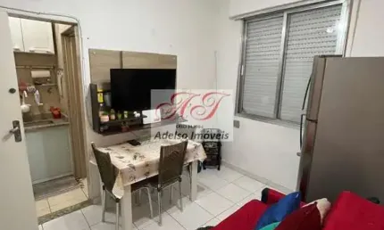 Apartamento à venda no Embaré - Santos-SP: 1 quarto, 1 banheiro, 1 vaga, 32m² de área. Aproveite esta oportunidade!