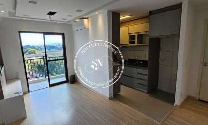 Apartamento locação – 56m| Semi mobiliado |2 dorm. 1 Suite | R$ 2.900 pcte - JR 1 Campolim