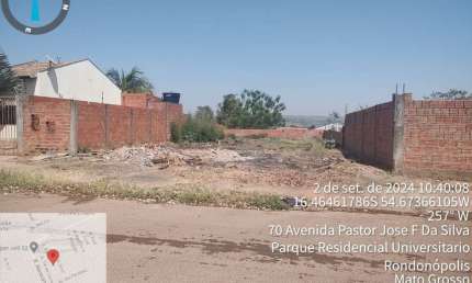 Terreno à venda na Rua Paturi, 2671, Parque Residencial Universitário, Rondonópolis