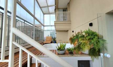 Cobertura para venda com 2 quartos, sendo 2 suítes, 167m²