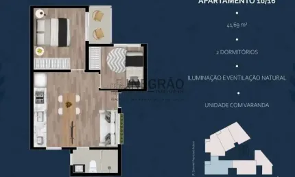 Apartamento com 2 quartos à venda na Vila Moinho Velho, São Paulo 