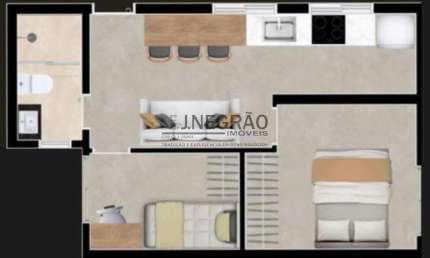 Apartamento com 2 quartos para alugar na Vila Moinho Velho, São Paulo , 34 m2 por R$ 2.300