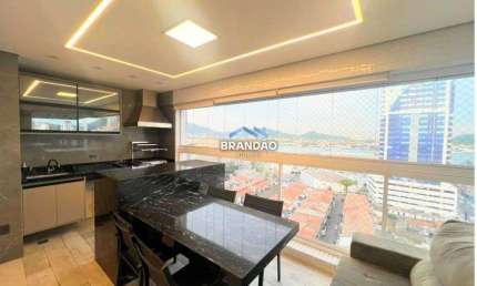 Imóvel para aluguel com 111 metros quadrados com 3 quartos em Ponta da Praia - Santos - SP