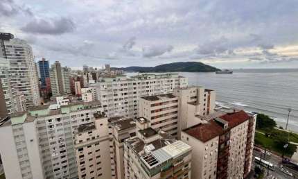 Apartamento de 3 dormitórios 132m² no Embaré com Vista para o mar e lazer completo