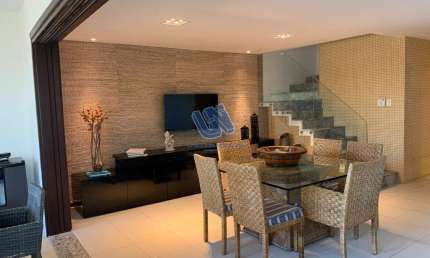 Village em condomínio mobiliado com 3 suítes superior duplex com vista para o mar em Praia do Forte
