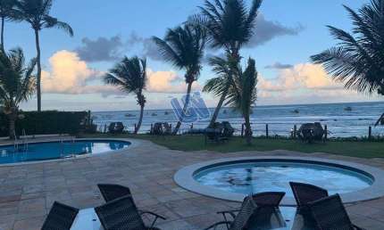 Village em condomínio mobiliado com 3 suítes térreo com vista para o mar em Praia do Forte
