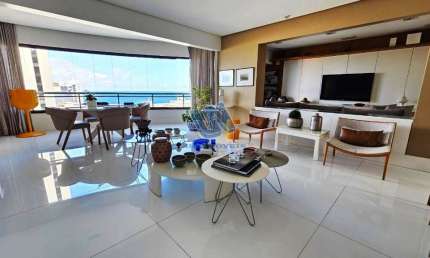 Apartamento nascente 3 Suites com vista mar 192m2 na Ondina