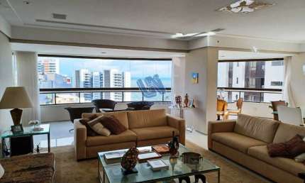 Apartamento nascente decorado 3 suítes sendo 1 suíte master com 2 banheiros e closet 312m2 na Ondina