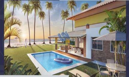 Ponta de Inhambupe Casa em Condomínio Quatro Suítes  terreno 812,96 m2 , área construída287,66 em Baixio - Bahia