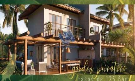 Casa duplex 3 Quartos sendo 2 Suítes em Condomínio Pronto para Morar em Praia do Forte