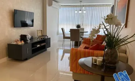 Apartamento tipo flat mobiliado quarto e sala 48,16m2 à venda na barra