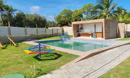 Village com 3/4 sendo uma suíte térreo novo na Praia do Surf em Itacimirim
