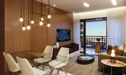 Lançamento Pleno Itaigara Quarto e Sala com varanda de 45,88m2