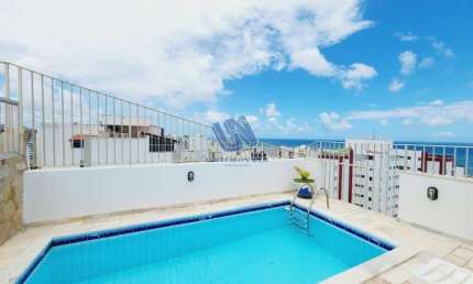 Apartamento cobertura 5 quartos sendo 3 suítes com piscina privativa 350m2 na Pituba