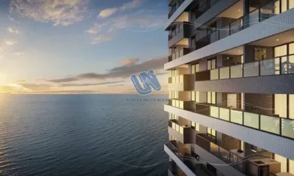 Ocean House 2 Quarto sendo 1 suíte com varanda e vista mar 58,43m2 em Jaguaribe