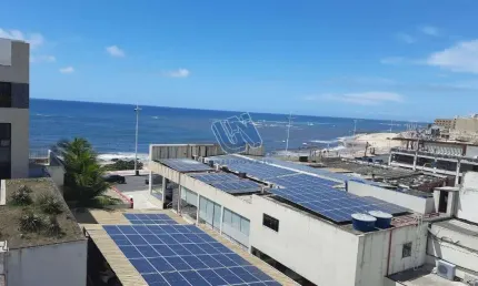 Exclusividade apartamento nascente quarto e sala mobiliado com vista mar 40m2 na pituba