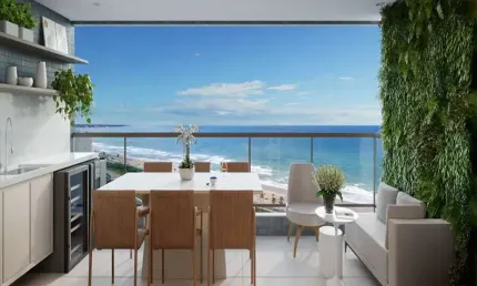 Apartamento 2 suítes em Jaguaribe com maravilhosa vista mar 104m2