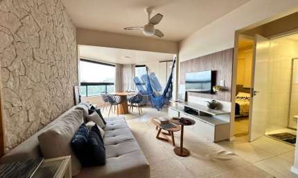 Apartamento mobiliado 2 Quarto sendo 1 suíte com Vista Mar 60m2 no Rio Vermelho