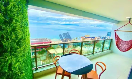 Apartamento quarto e sala com vista mar 48,75m2 na Barra