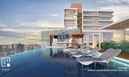 Lançamento no Costa Azul Lit760 apartamento 1/4 suíte, com 35,00m2 no Costa Azul