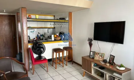 Apartamento quarto e sala com closet 45,58m2 na Pituba