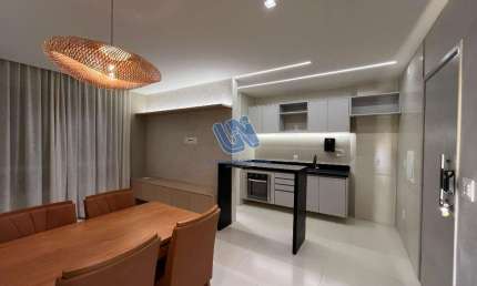 Apartamento decorado quarto e sala nascente 45,42m2 na Barra