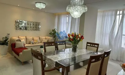 Amplo apartamento com 4/4 sendo 2 suítes 158m² 02 vagas de garagem no canela
